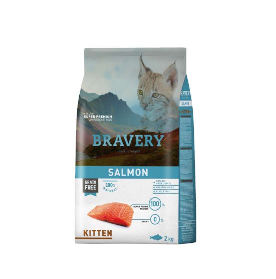 BRAVERY CAT KITTEN SALMÓN 2 KG