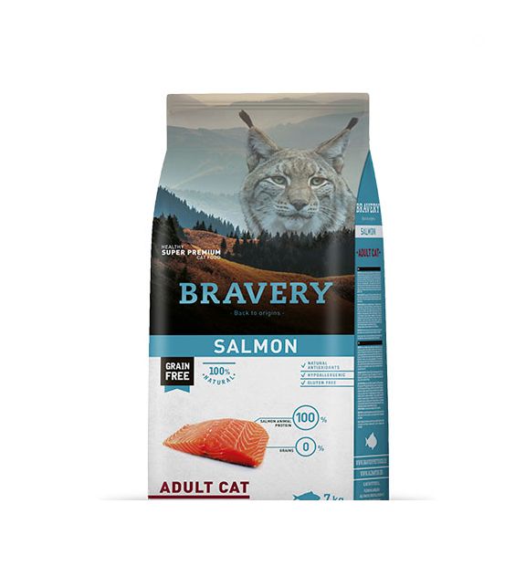 BRAVERY CAT ADULT SALMÓN 7KG