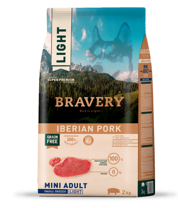BRAVERY DOG MINI ADULT LIGHT 2KG