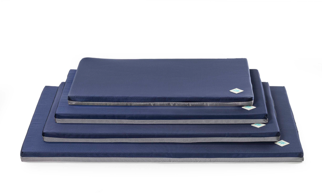 LEO PET COLCHÓN MARTE OXFORD AZUL Y GRIS 55X90X4 CM