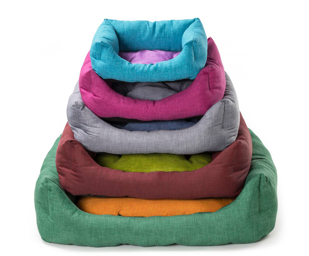 LEO PET CAMA RODI 40X50 CM COLORES LISOS MIXTOS