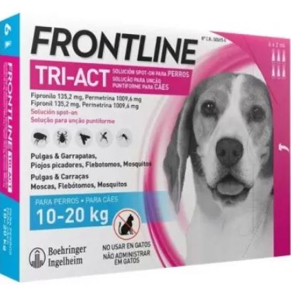 FRONTLINE TRI-ACT 6 PIPETAS DE 10 A 20 KG, 2 ml