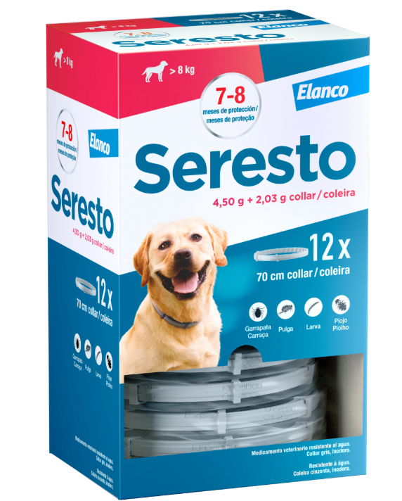 SERESTO PERROS GRANDE PACK 12UND. (+ 8 Kg)