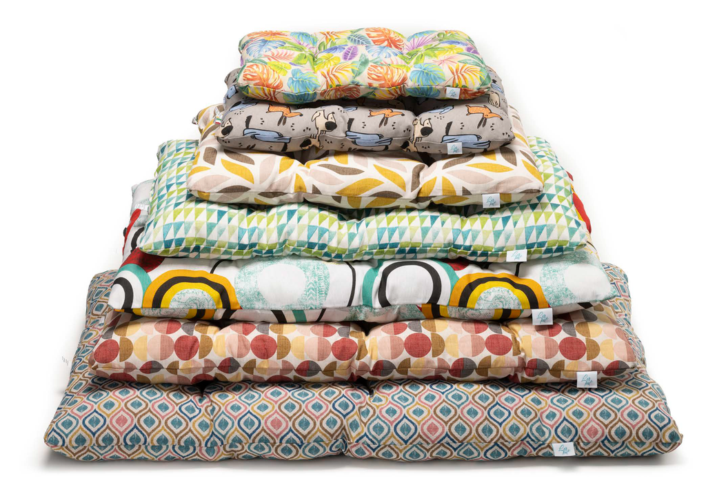 LEO PET COJIN RECTANGULAR "BOMBER" 45X70 CM TELAS MIXTAS