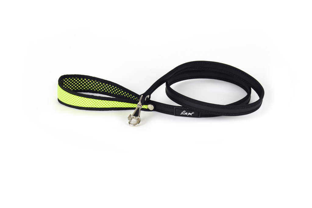 LEO PET TIRADOR EN MALLA COLOR AMARILLO NEON 115CM