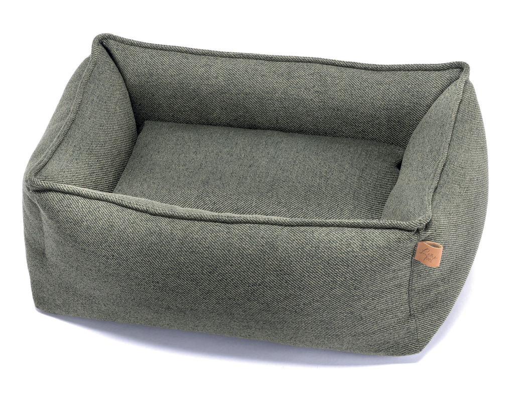 LEO PET CAMA ELBA VERDE NIEVE 60X70CM