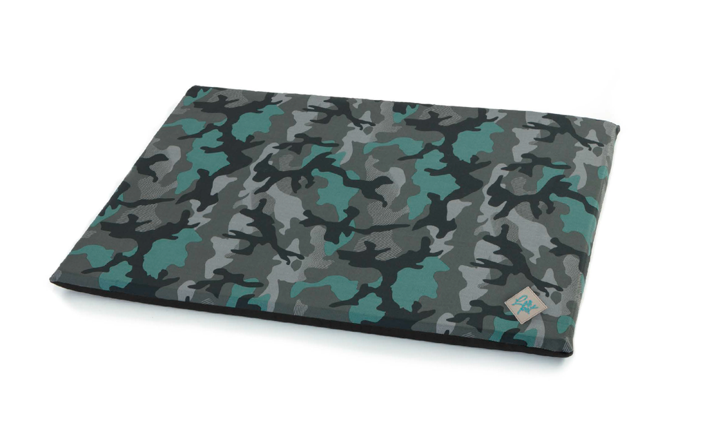 LEO PET COLCHON DESENFUNDABLE OXFORD CAMUFLAJE RESIST. AL AGUA 70X100X3H