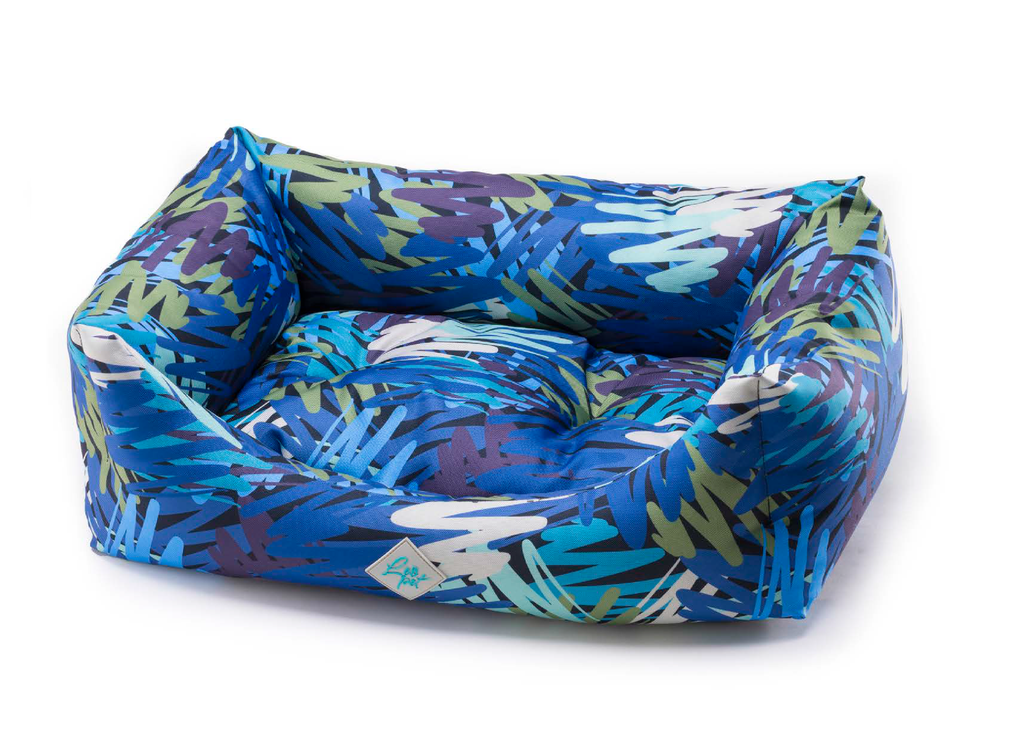 LEO PET CAMA RODI OXFORD AZUL OCÉANO RESISTENTE AL AGUA 70X85 CM