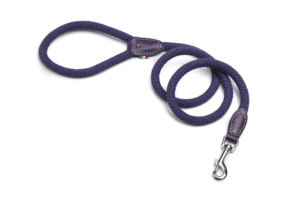 LEO PET COTTON ROPE LEAD COLOUR VIOLET 1,2x120 CM