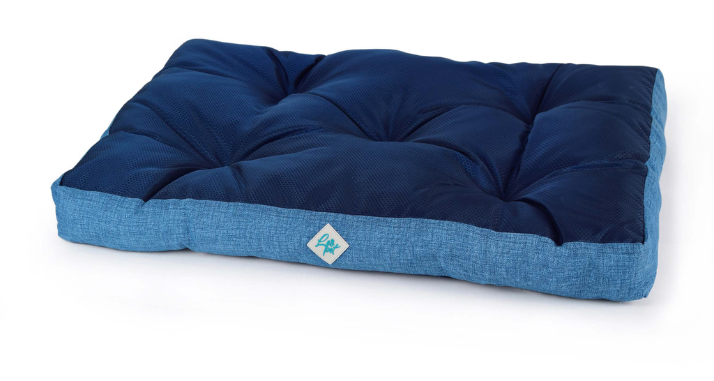 LEO PET COLCHÓN IMPERMEABLE AZUL 90X65X10 CM