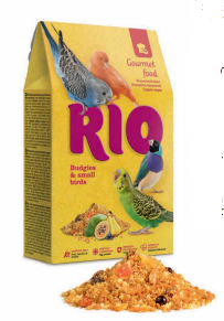 RIO ALIMENTO GOURMET PERIQUITOS Y PEQUEÑAS AVES 250GR (5 UND.)