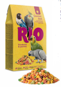 RIO ALIMENTO GOURMET PEQUE-COTORRAS-LOROS 250GR (5 UND.)