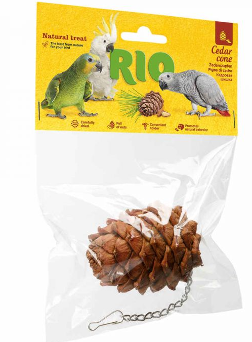 RIO PIÑA DE CEDRO NATURAL PARA PÁJAROS (8UND.)