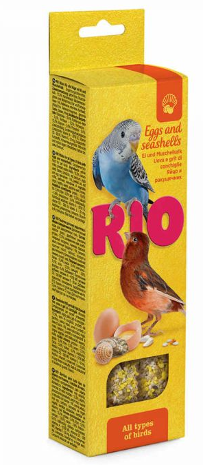 RIO BARRITAS CON HUEVO Y CONCHAS-Todo tipo de pajaros 2X40GR