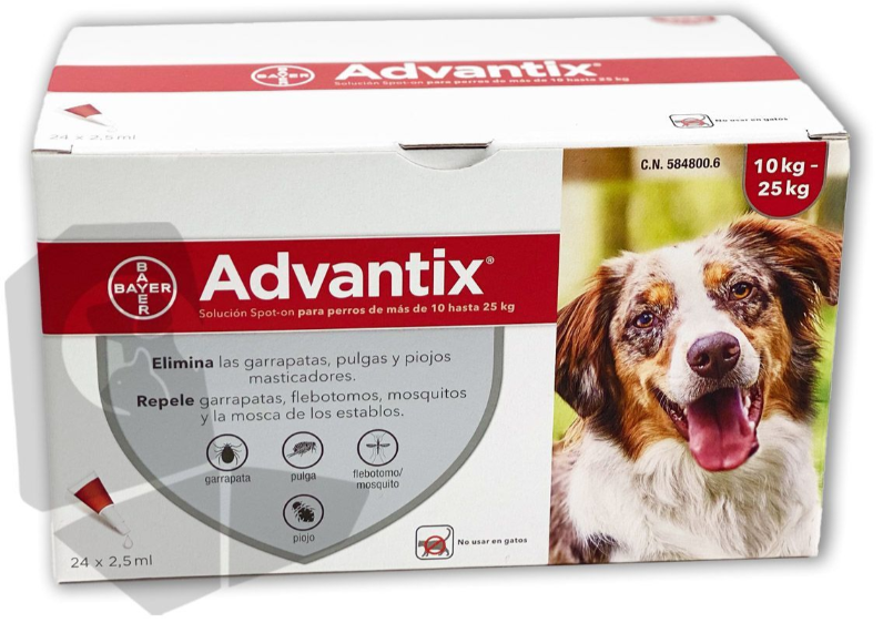 ADVANTIX 24 X 0,25ML (De 10KG A 25KG)