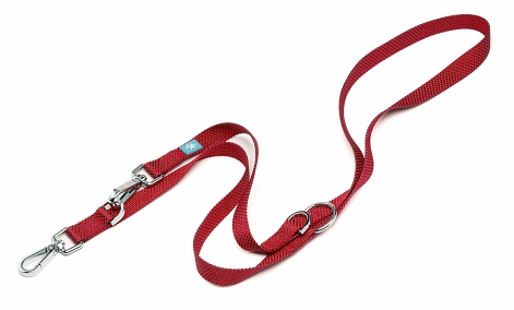 LEO PET AVENTURA "ESTE" DUO NYLON PLOMO ROJO 200/2,5 CM