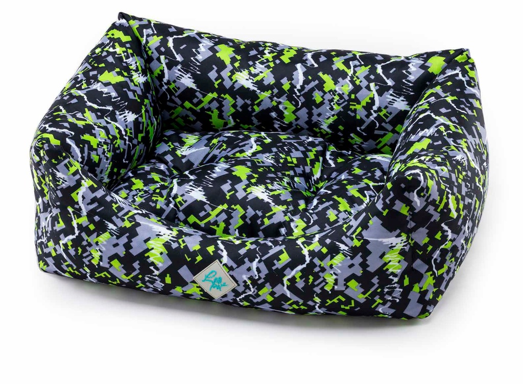 LEO PET CAMA RODI OXFORD GREEN RESISTENTE AL AGUA 60x70 CM
