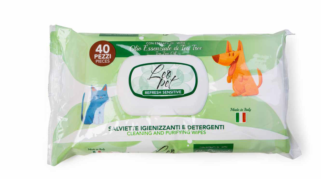 LEO PET TOALLITAS ÁRBOL DE TÉ 40 PZ