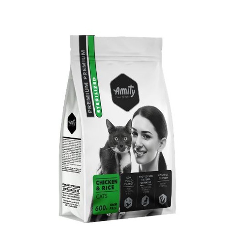[04GA000600.0010.0032] AMITY CAT PREMIUM STERILIZED CHICKEN 600GR