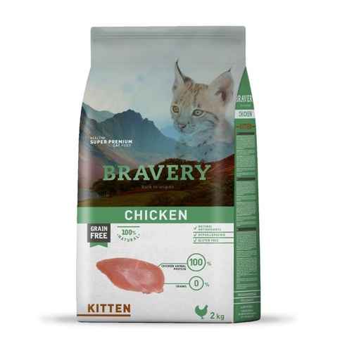 [04GA002000.0009.0192] BRAVERY CAT KITTEN CHICKEN 2KG