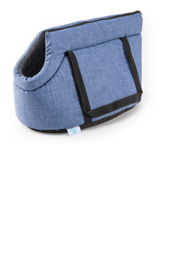 [1314206] LEO PET BOLSA DE TRANSPORTE DE ESPUMA "VENERE" 40X25X21CM AZUL VAQUERO/GRIS