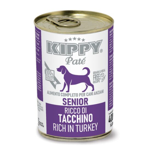 [1967] KIPPY DOG SENIOR PATÉ PAVO 400GR (24 UND.)