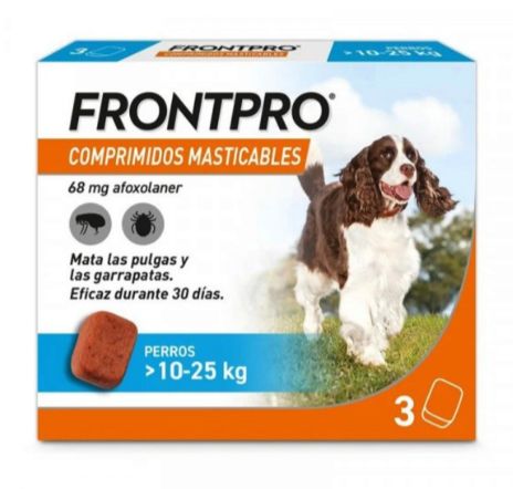 [3150003] FRONTPRO COMPRIMIDOS MASTICABLES DE 10 A 25KG (3 UNID)