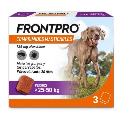 [3150004] FRONTPRO COMPRIMIDOS MASTICABLES DE 25 A 50KG (3 UNID)