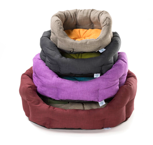 [3214201] LEO PET CAMA REDONDA SANTORINI 45X18H CM COLORES LISOS MIXTOS