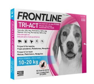 [651310000] FRONTLINE TRI-ACT 3 PIPETAS (DE 10 A 20 KG)