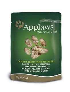 [APP8002MLA] APPLAWS CAT SOBRE POLLO-ESPÁRRAGOS 12X70GR (12 UND.)