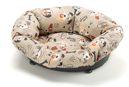 [CB2047042] LEO PET FUNDA "GIOVE" DOGS AND BONES 90X60X26H CM CON BANDAS