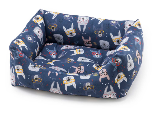 [CB3158032] LEO PET CAMA "RODI" ESTAMPADO ALPACA 85X110 CM