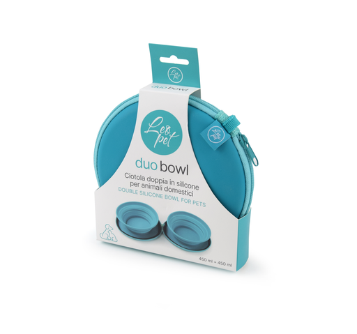 [CD952105] LEO PET BOWL DUO SILICONA 2x450 ML