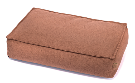 [CP7110050] LEO PET COJÍN LADRILLO CON CREMALLERA MARRÓN NIEVE 60X100X15 CM