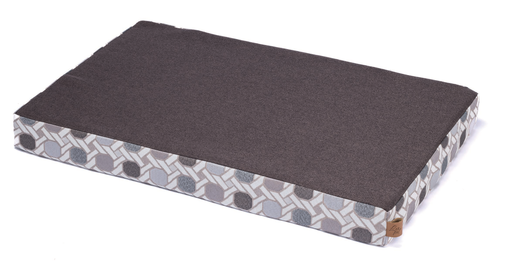 [CP7200054] LEO PET COLCHÓN VISCOELÁSTICO GEOMÉTRICO GRIS CON CREMALLERA 50X80X8CM