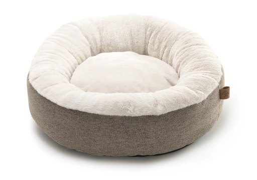 [CP8011052] LEO PET DONUT BEIGE SNOW DESENFUNDABLE 60x17 CM