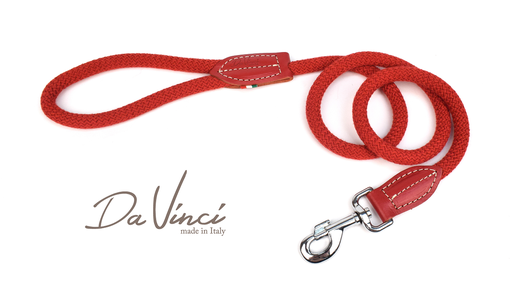 [DV13.2R] LEO PET CUERDA DE ALGODÓN PLOMO COLOR ROJO 1.2x120 CM