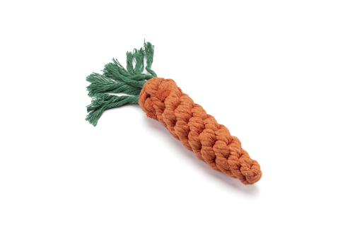 [GHC113] LEO PET JUGUETE DE CUERDA TRENZADA "ZANAHORIA" 20 CM