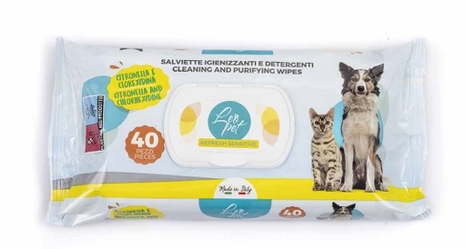 [ST005C] LEO PET 40 TOALLITAS CITRONELA