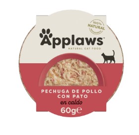 [APP7001CEA] APPLAWS CAT TARRINA POLLO-PATO 10X60GR (10 UND.)