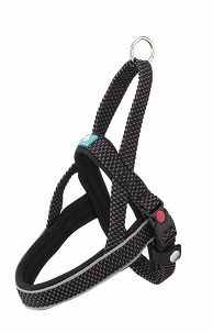 [D11025] LEO PET ARNÉS DE NYLON IMPERMEABLE ADVENTURE "EAST" NEGRO L 50-65 CM