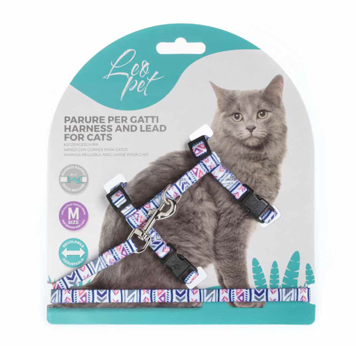 [CGC210] LEO PET ARNÉS MEDIANO PARA GATO ESTAMPADO 