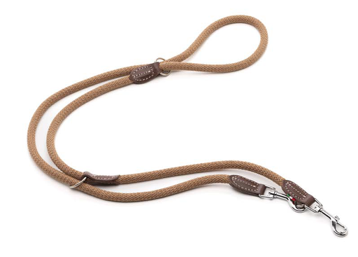 [DV13.8CR] LEO PET CORREA DE ENTRENAMIENTO DE CUERDA DE ALGODÓN COLOR CREMA 1.2x200 CM