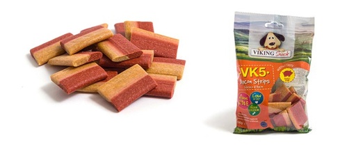 [VK0005] LEO PET SNACK BACON STRIPS 150gr (12 UND.)