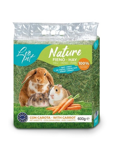 [PR381018] LEOPET NATURE HENO AROMATIZADO ZANAHORIA 600 GR