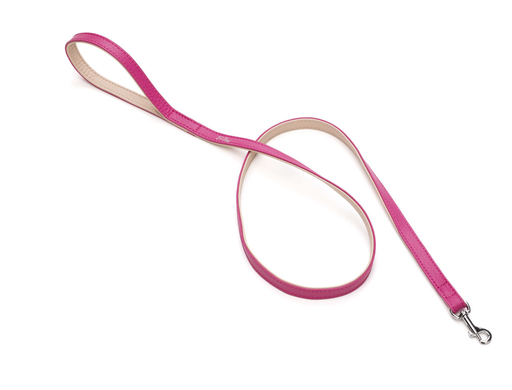 [DV49120FX] LEO PET CORREA DE CUERO BICOLOR FUCSIA Y ROSA 120X1.5CM  